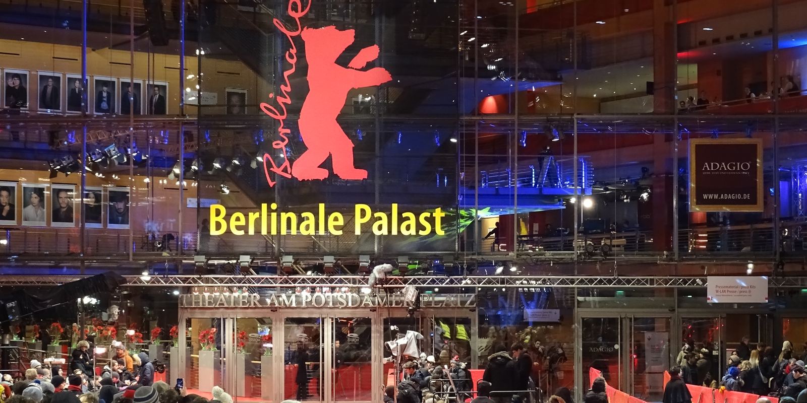 The red carpet outside the Berlinale Palast in Berlin during the festival