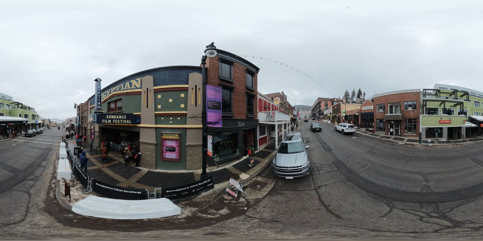 Main Street in Park City, Utah, home of the Egyptian Theatre, during the Sundance Film Festival